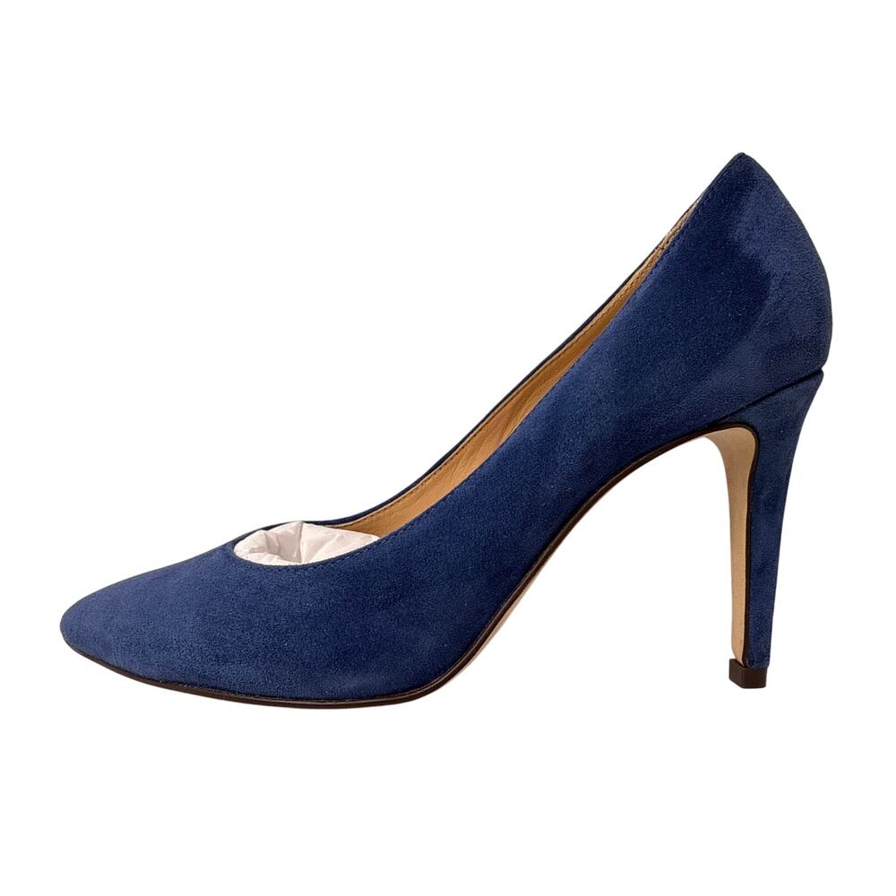 Coach Skyler Pumps Womens 6.5 True Blue Suede Stiletto Heels Pointed Toe Classic - Picture 7 of 14